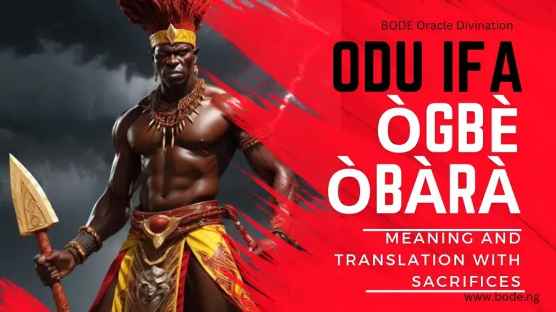 Ogbe Obara (Ogbe Bara): Meaning & Story