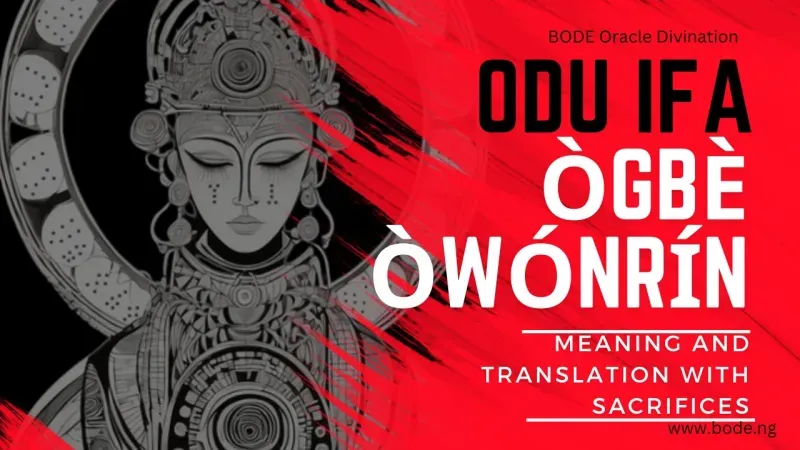 Ogbe Owonrin: Meaning, Stories & Interpretation
