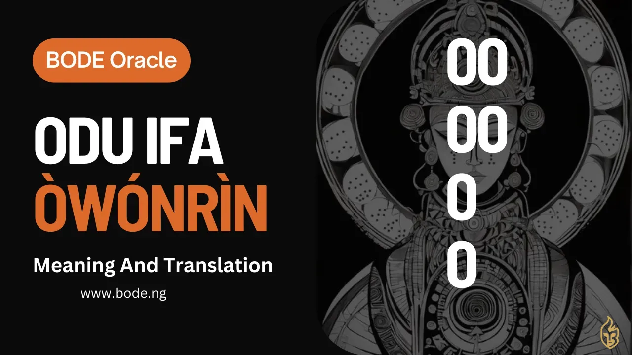 Odu Owonrin: Meaning, Chaos & Change