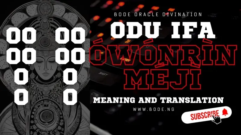 Odu Owonrin Meji: Meaning & Interpretation