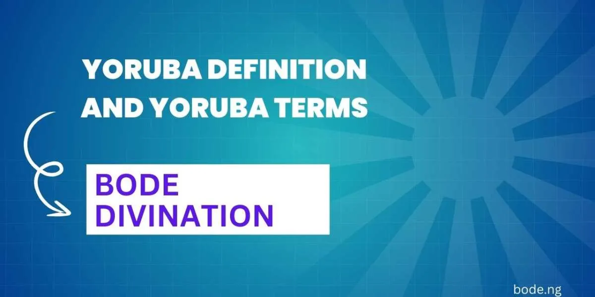 Yoruba Terms and Definitions Glossary